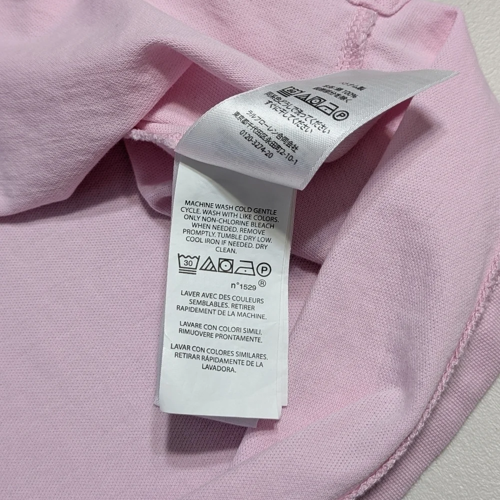 Pink Polo Ralph Lauren short sleeve three button pocket shirt, blue, tall